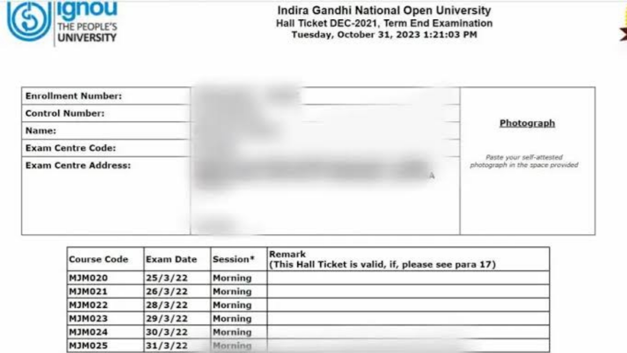 IGNOU TEE Exam June Admit Card 2025 Released - Download Your Hall Ticket