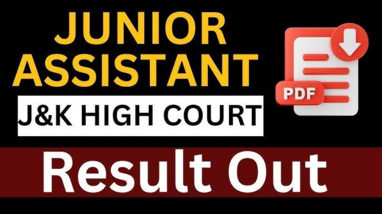 J&K High Court Declares Junior Assistant 2025 Results Interview Schedule Now Available